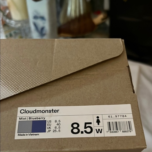 On Running Athletic Shoes - Blue and Gray - Picture 2 of 3